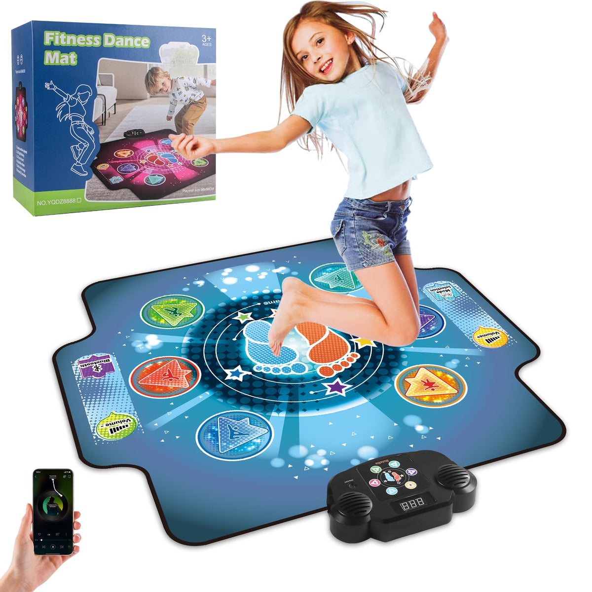 BulaBe wireless Bluetooth dance mat enabling easy pairing and flexible play