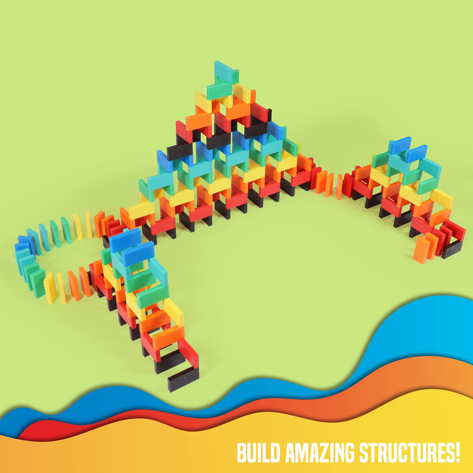 Templates included to guide organized domino layouts