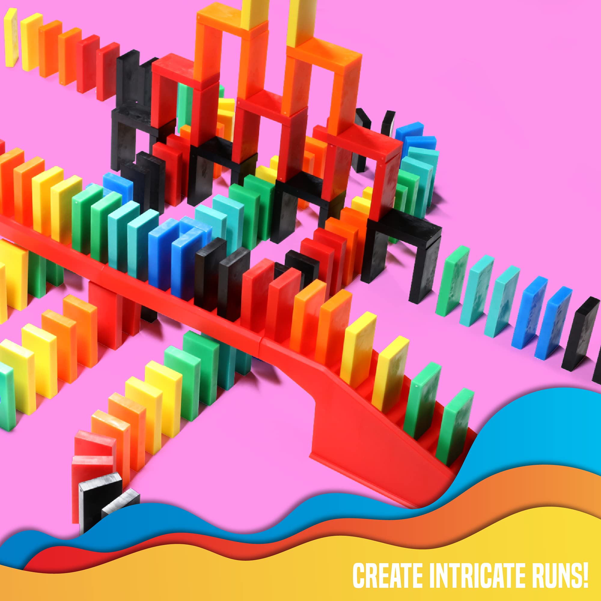 A family-friendly toppling scene for shared learning