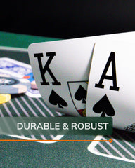 Bullets Playing Cards easy-grip back with textured finish for secure handling.