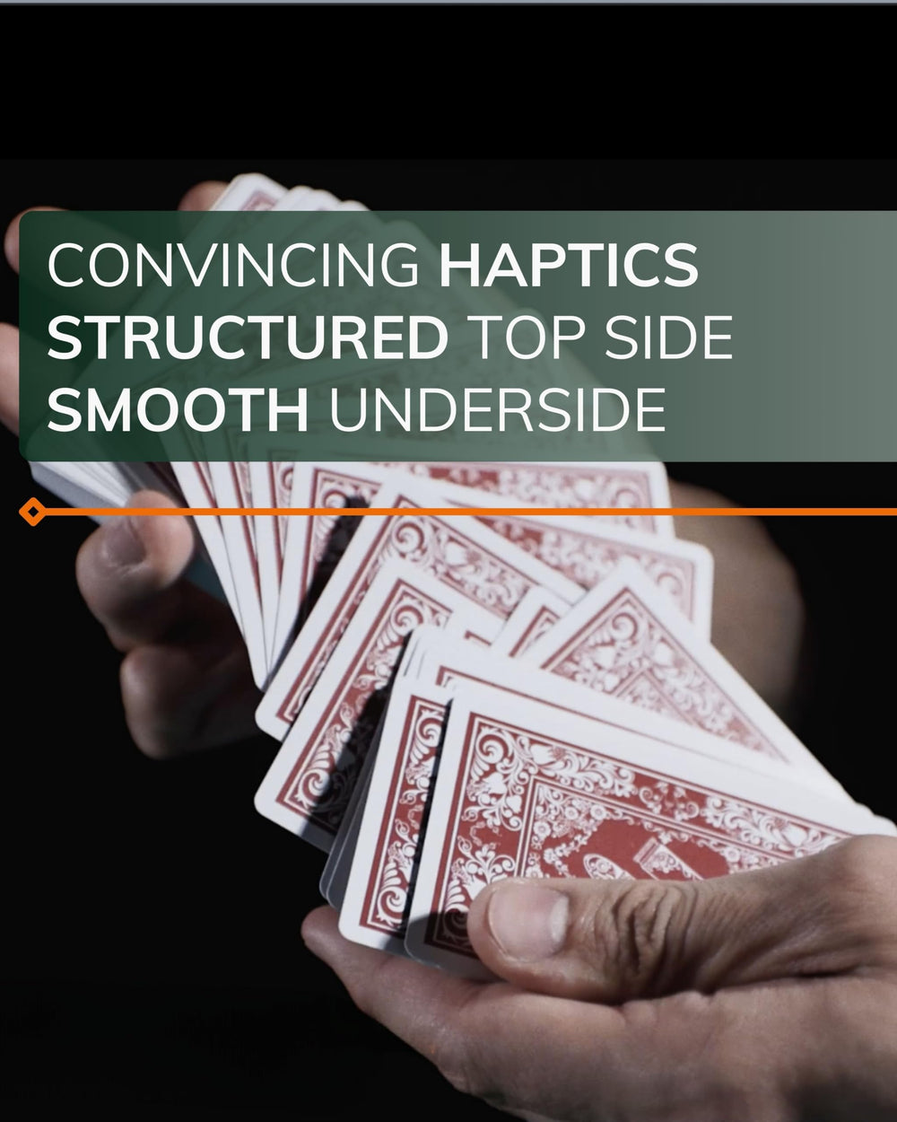 Bullets Playing Cards jumbo index improves quick reading in dim light.