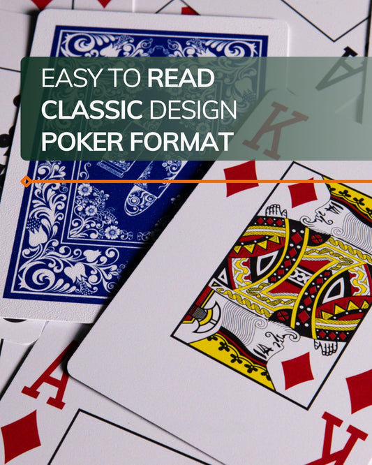 Bullets Playing Cards plastic front smooth for easy shuffling and dealing.