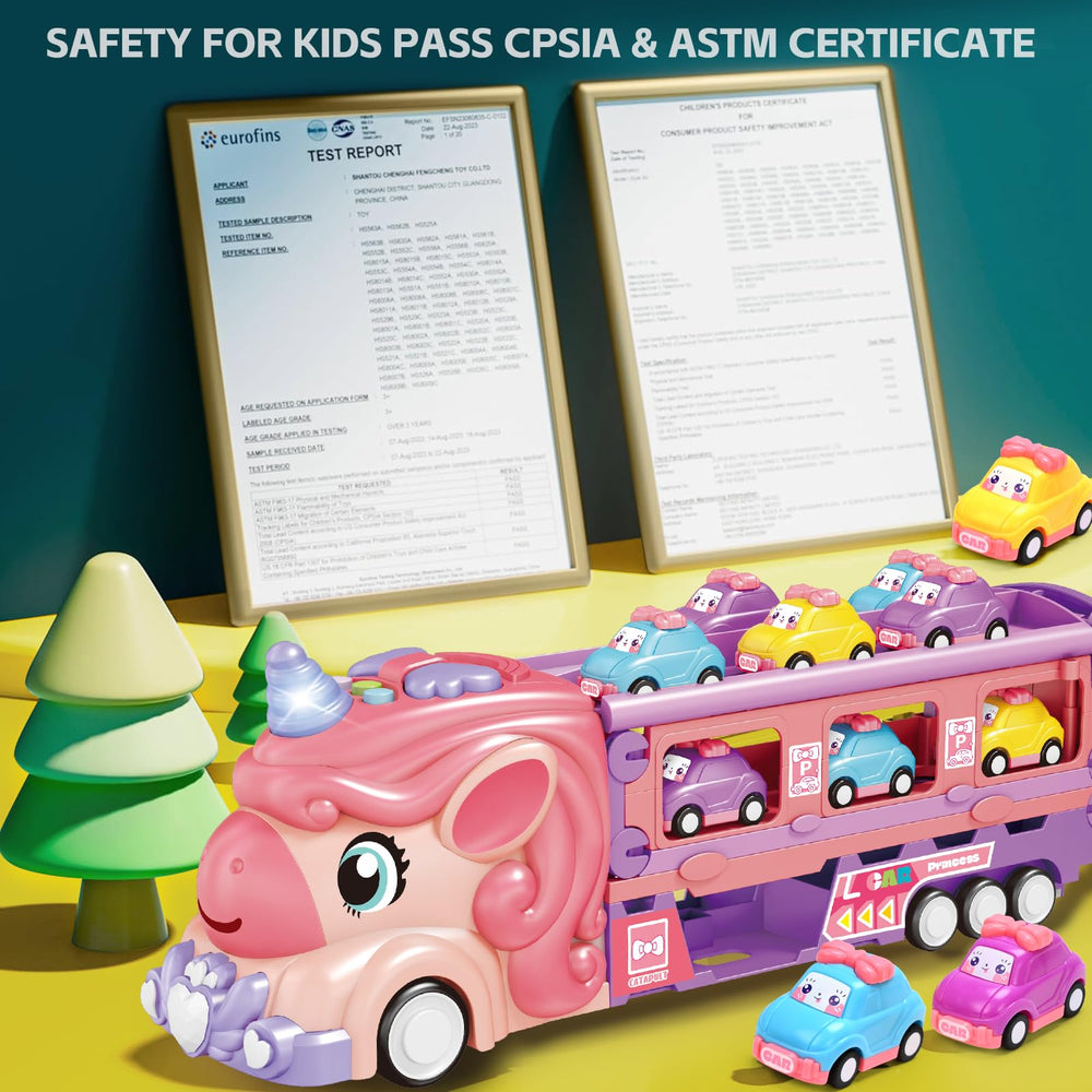 Bulucoben unicorn car gift set makes a charming birthday surprise.