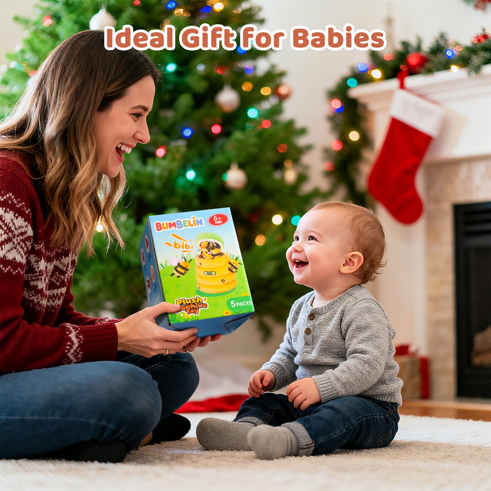 BUMBELIN bees toy set encourages curious exploration with sound and mirror play.