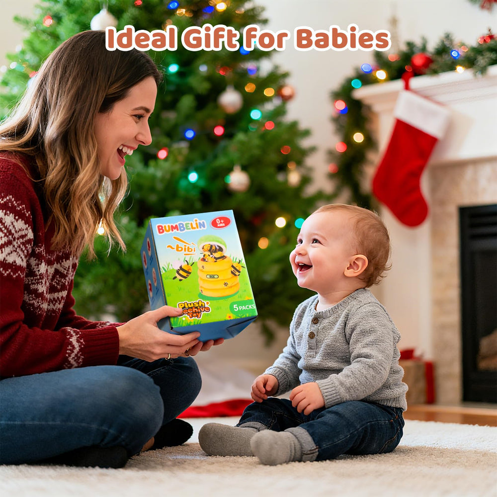 BUMBELIN bees toy set encourages curious exploration with sound and mirror play.