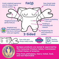 Bumpas calming plush toy for soothing kids after a busy day.