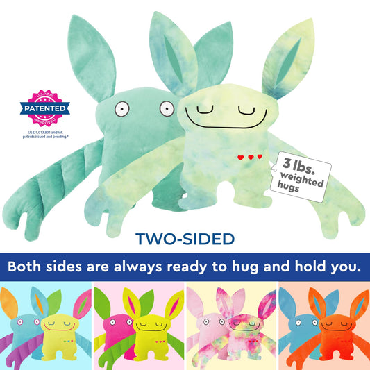 Close-up of Bumpas weighted arms and body design for a real hug feel