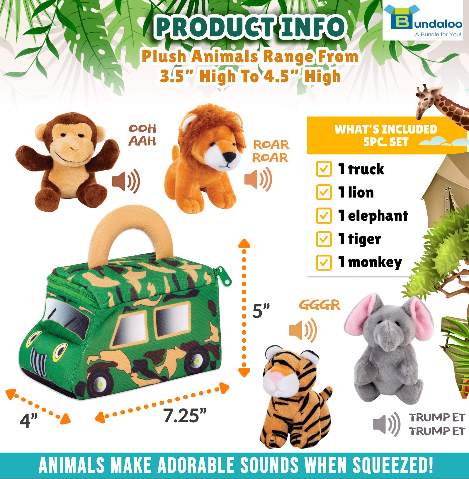 Bundaloo plush lion-sound for imaginative safari adventures