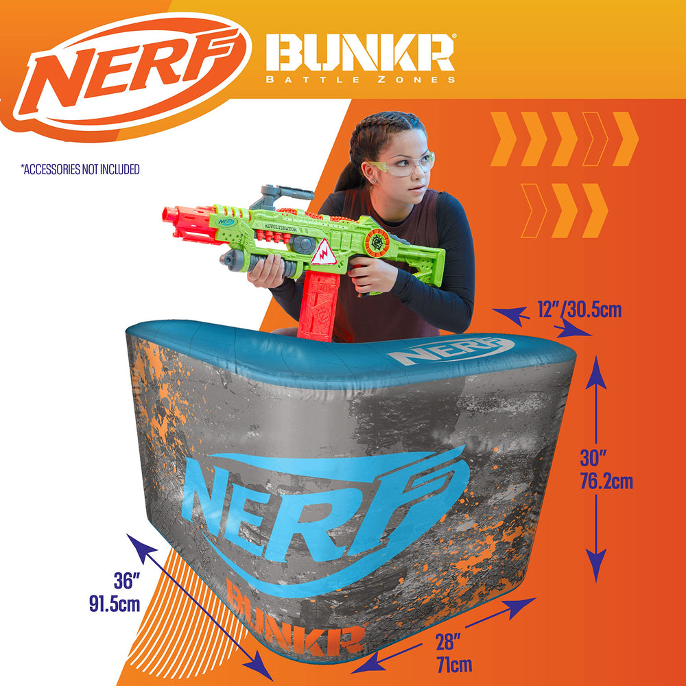BUNKR BattleZone foam dart storage keeps ammo organized for reloads.
