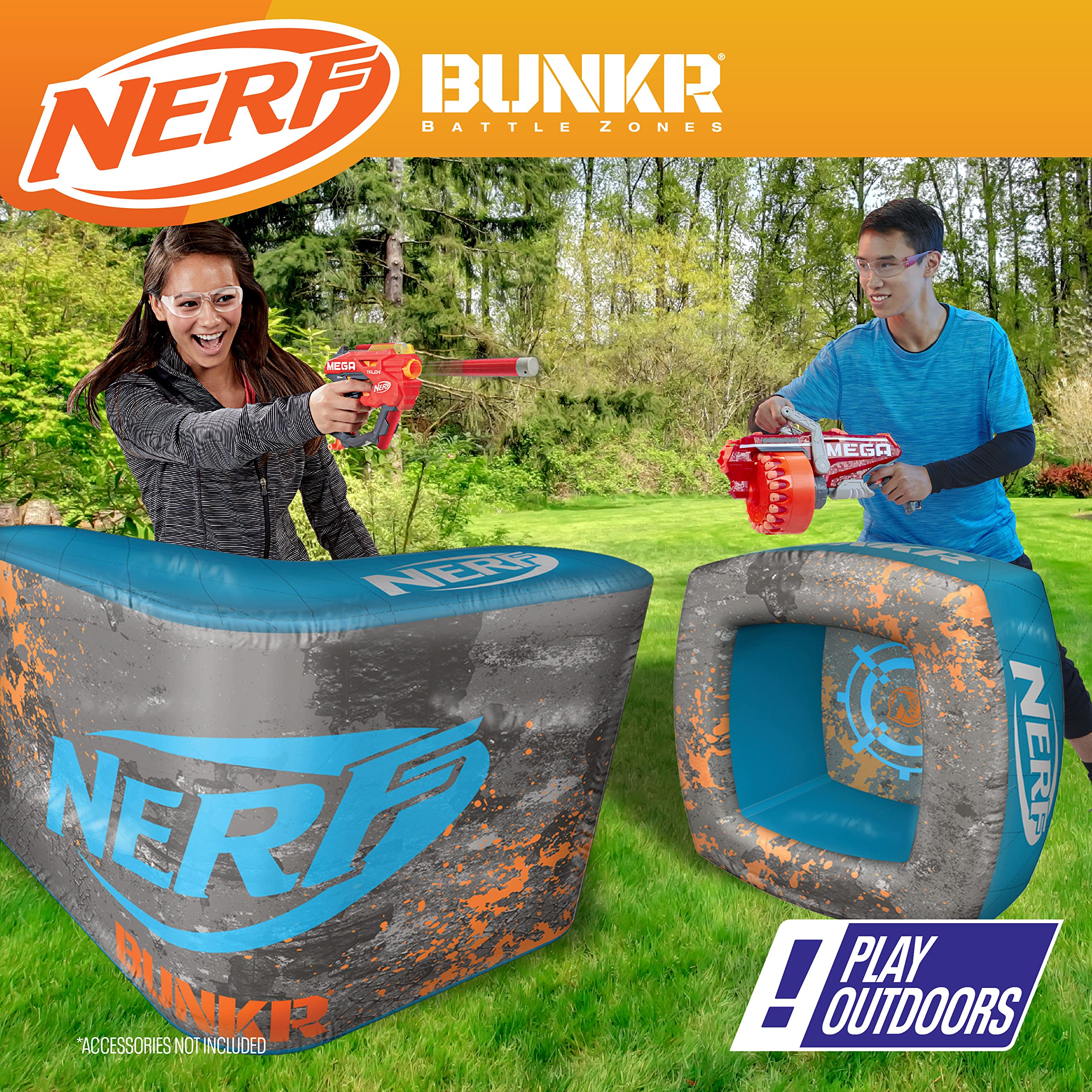 BUNKR BattleZone portable battle set designed for on-the-go Nerf games.