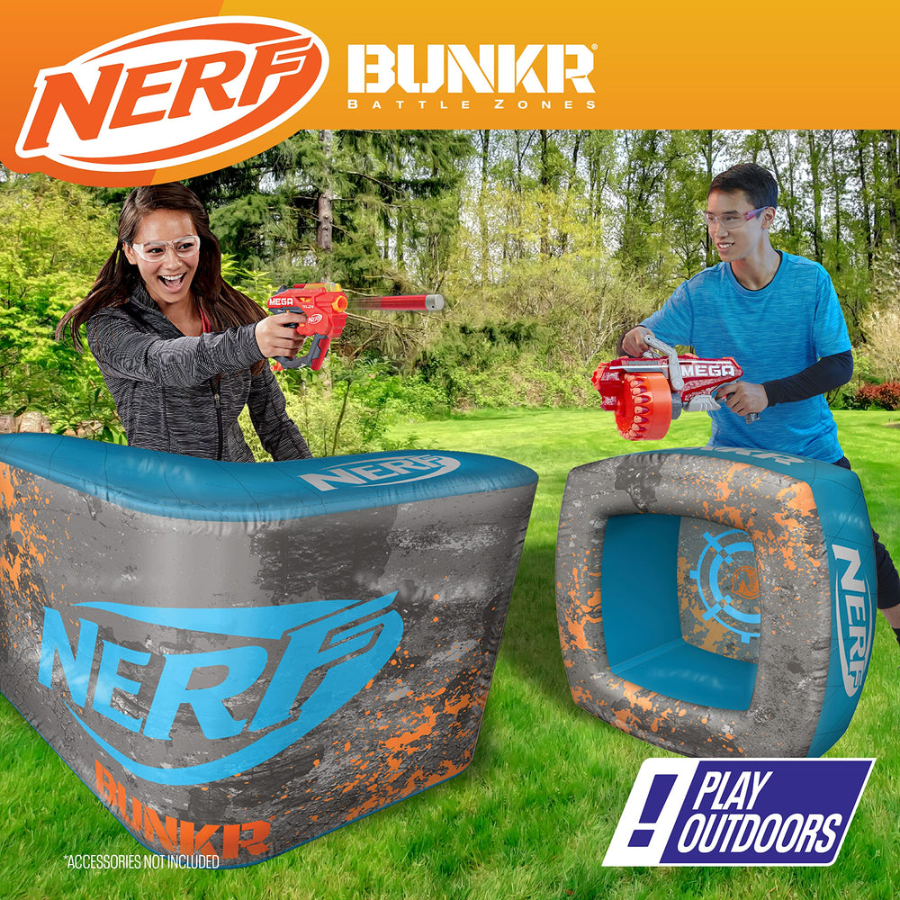 BUNKR BattleZone portable battle set designed for on-the-go Nerf games.