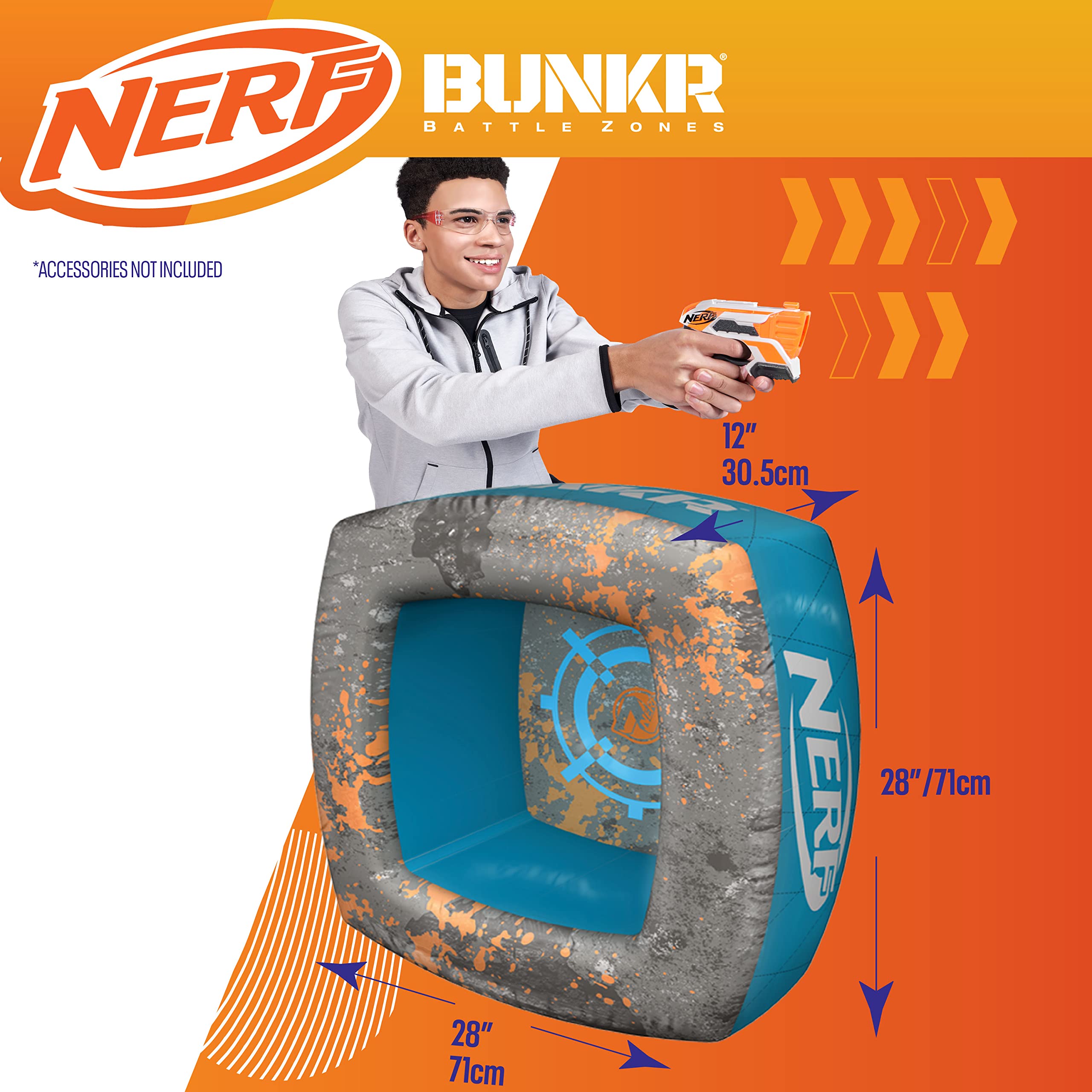 BUNKR BattleZone rapid-inflation valve enables fast setup.