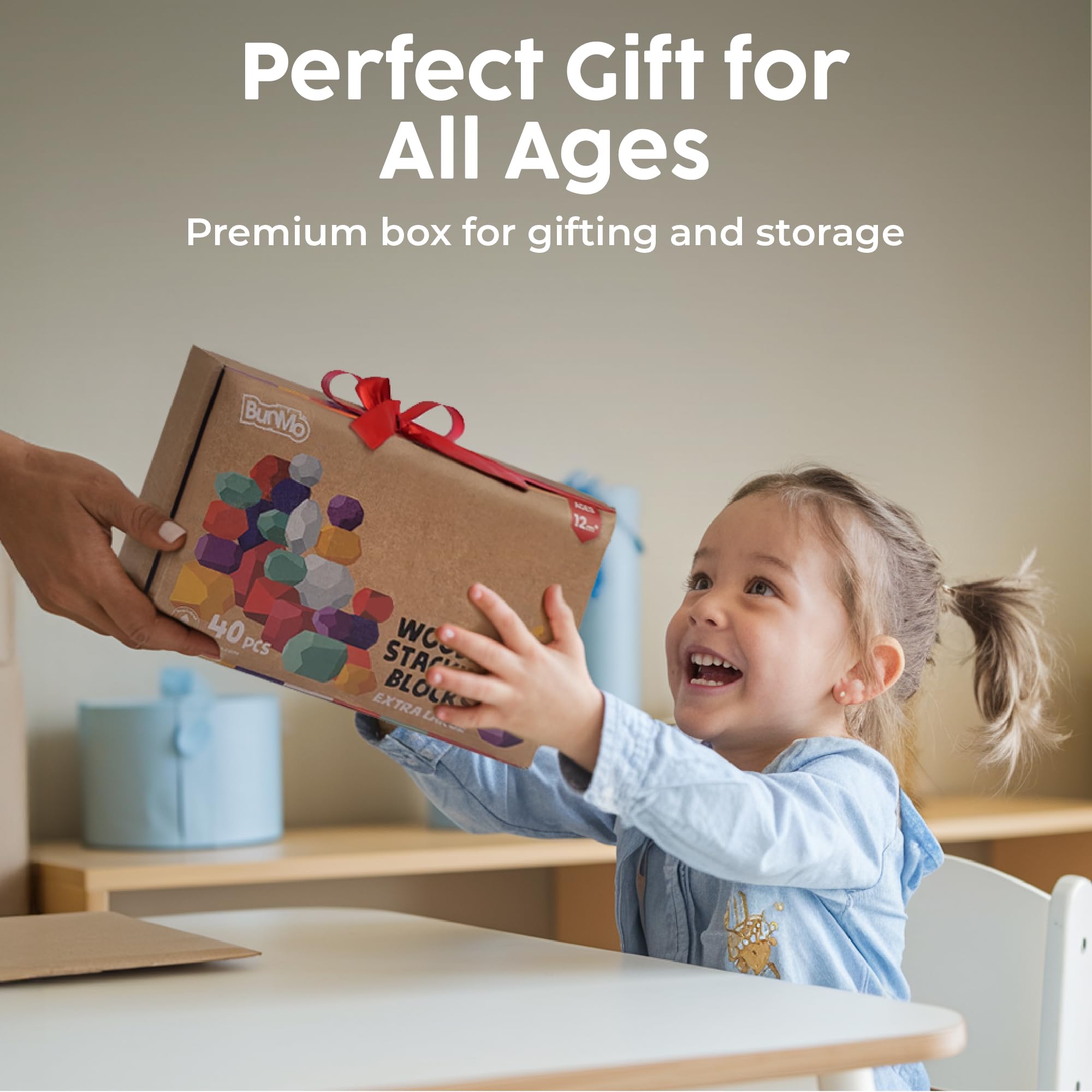 BUNMO durable wooden blocks—long-lasting creative play for toddlers