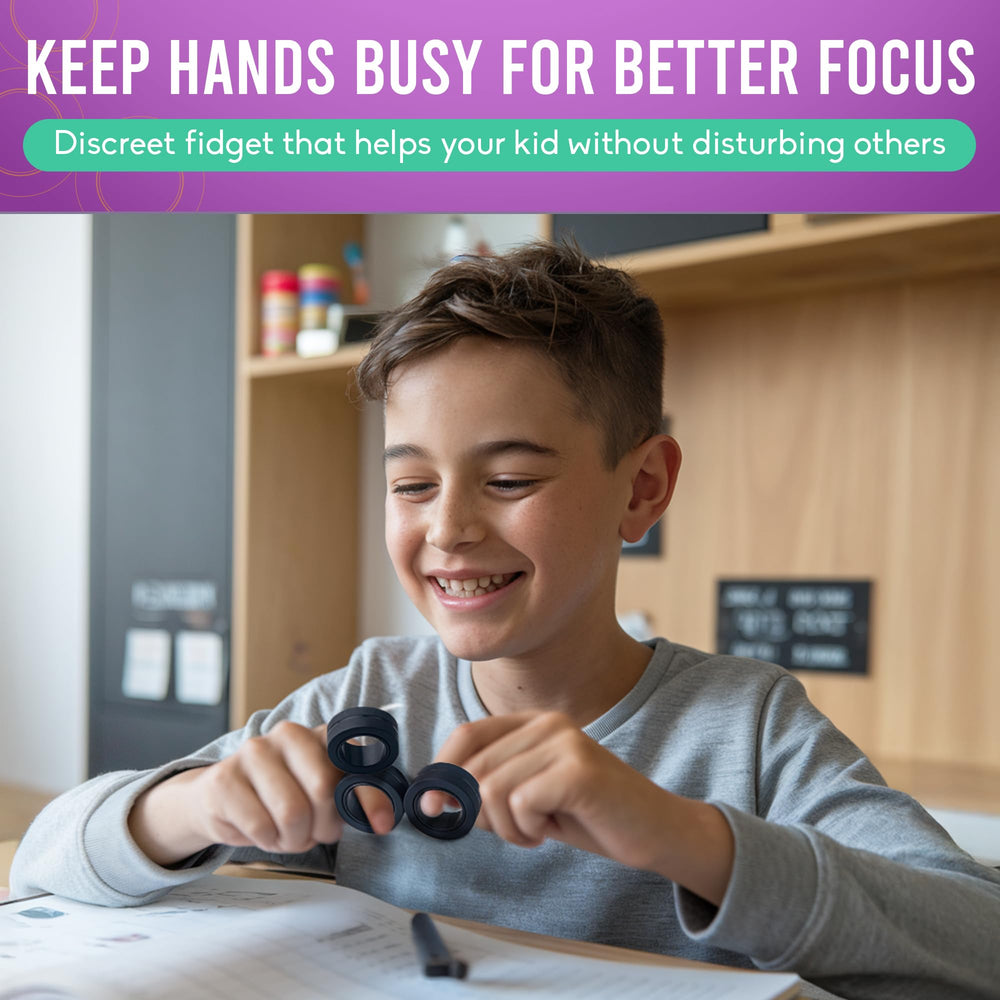 BUNMO fidget rings in action for spin tricks