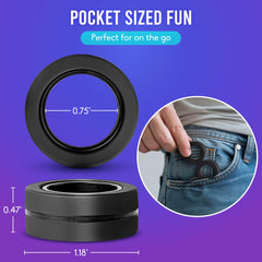 BunMo Magnetic Rings Black BPA-free materials for safe, everyday use by adults and teens.