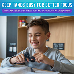 BunMo Magnetic Rings Black compact pocket-ready design for portable fidgeting on the go.
