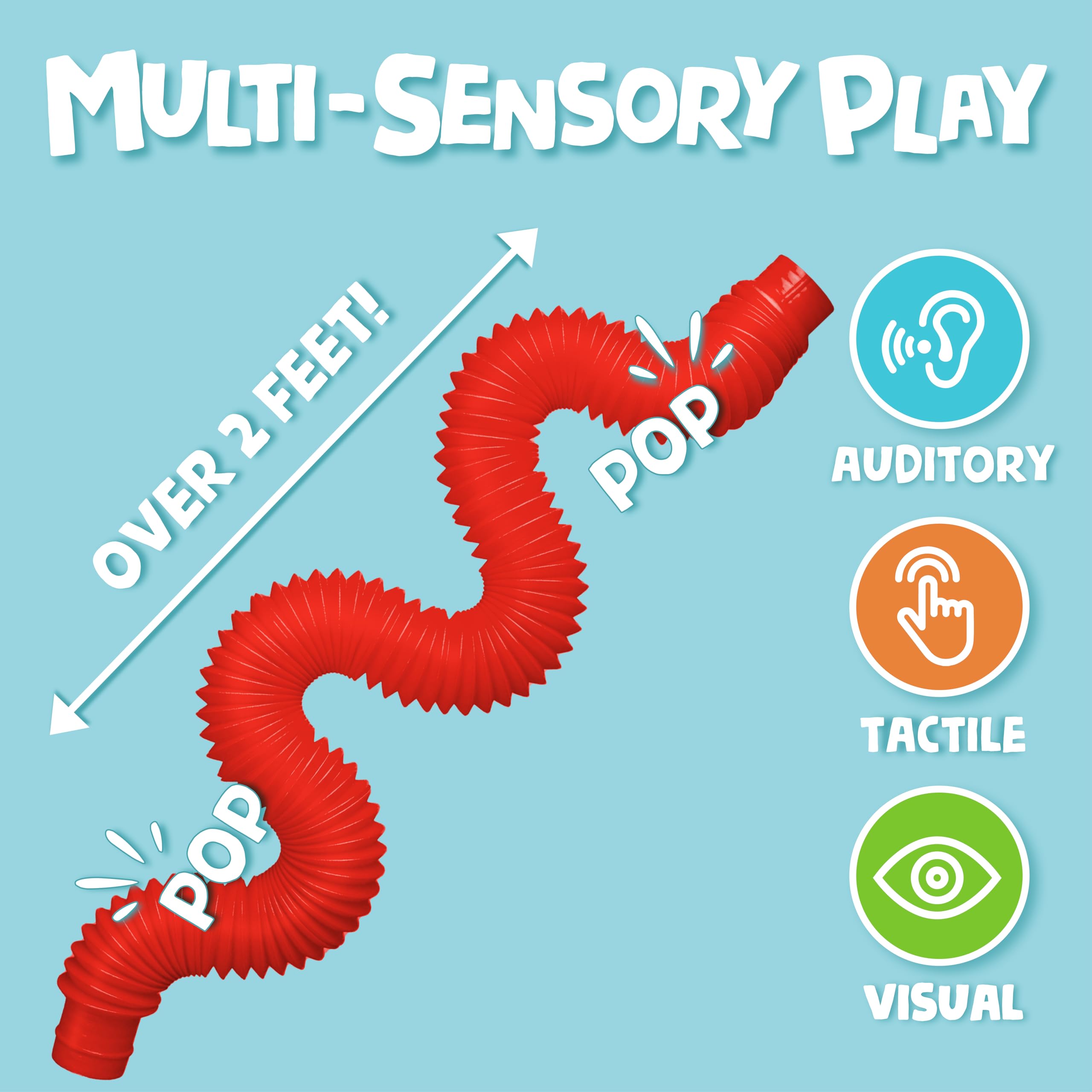 BUNMO Pop Tubes stretch-and-twist demo shows flexible play configurations.