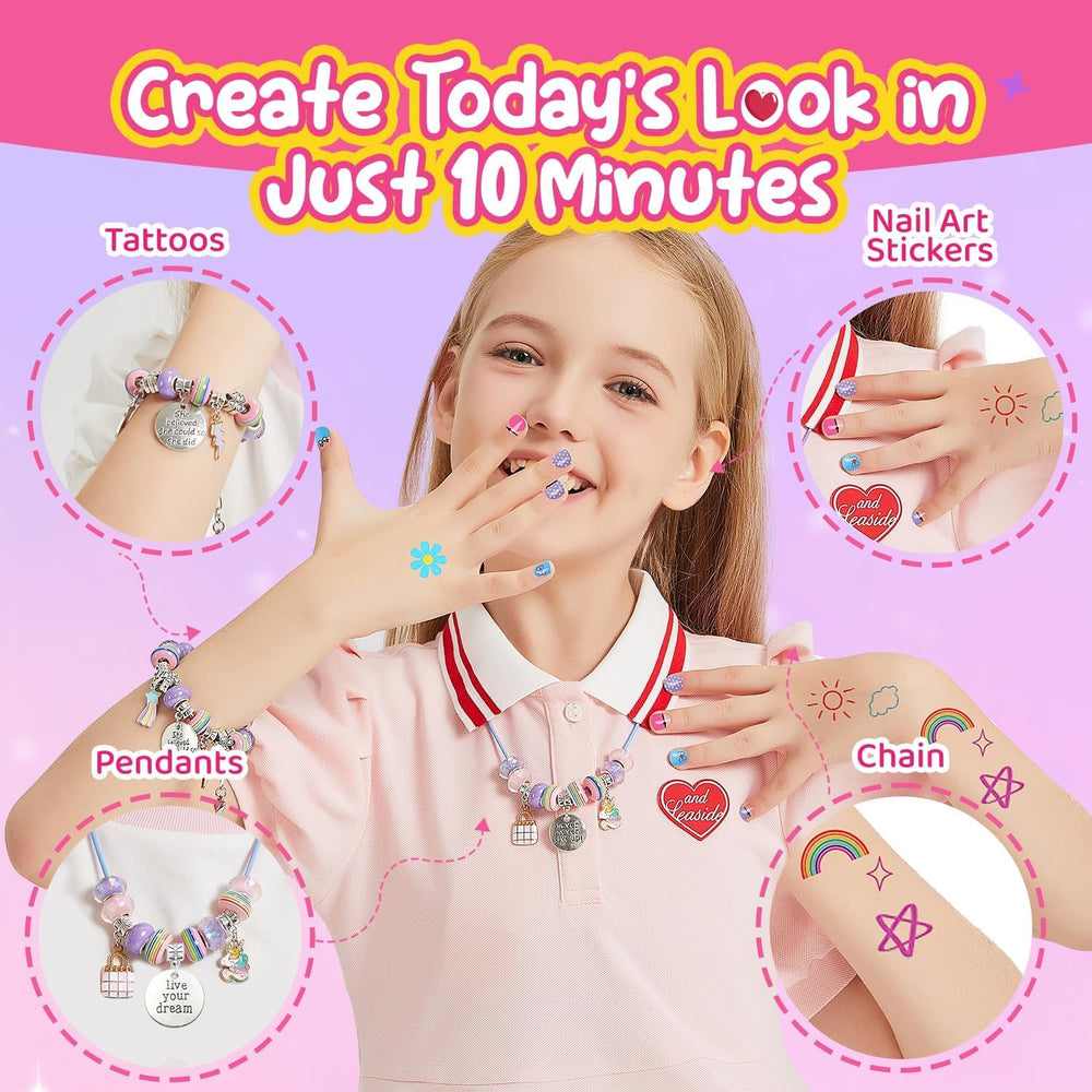 Bunny Bubbles makeup kit mirror helps kids check looks while playing dress-up.