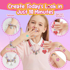 Bunny Bubbles makeup kit mirror helps kids check looks while playing dress-up.