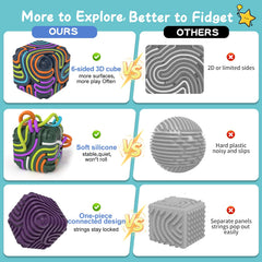 BunnyBoo 3D Fidget Cube designed for quiet classroom calm