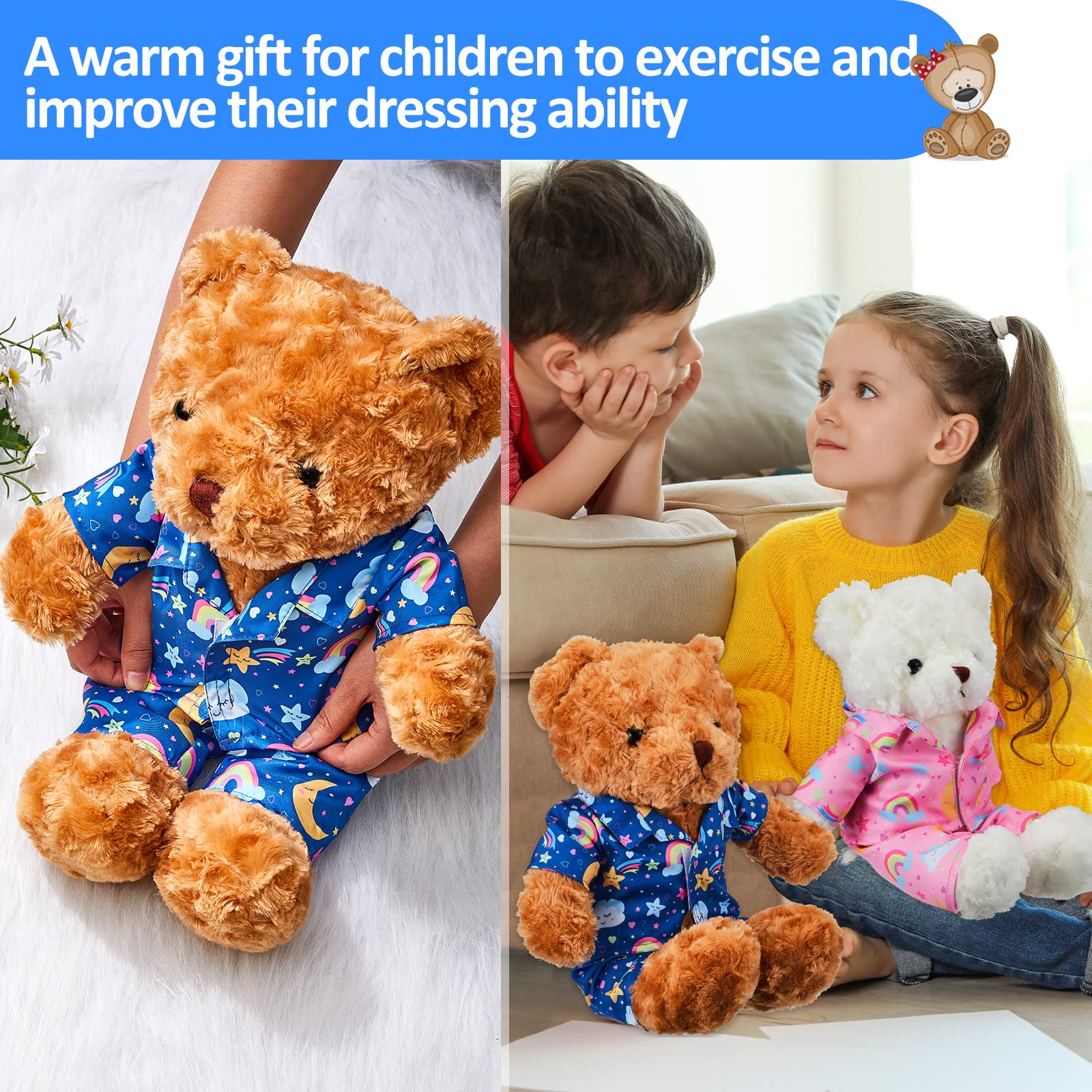 Bunnycool soft cloth material keeps bears comfy during playtime.