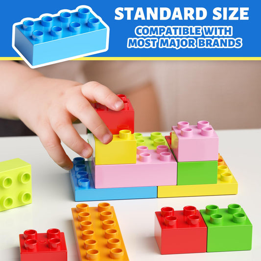 burgkidz jumbo blocks with baseplate-lid shown for secure, spill-free storage