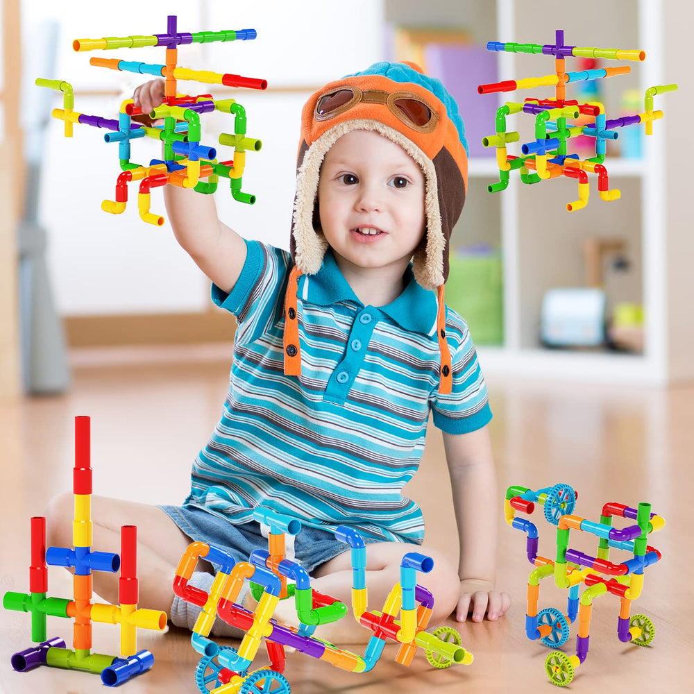 burgkidz 188-pcs-building-blocks spread for imaginative layouts.