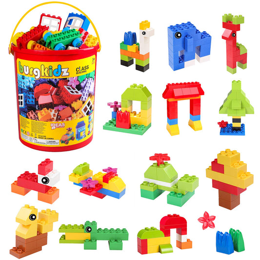 burgkidz blocks compatible with major brands for flexible, mixed-model play.