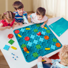 burgkidz detailed pattern booklet shows configurations, questions, and solutions to inspire exploration