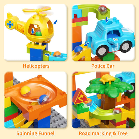 burgkidz Marble Runs compatible blocks enable endless build options