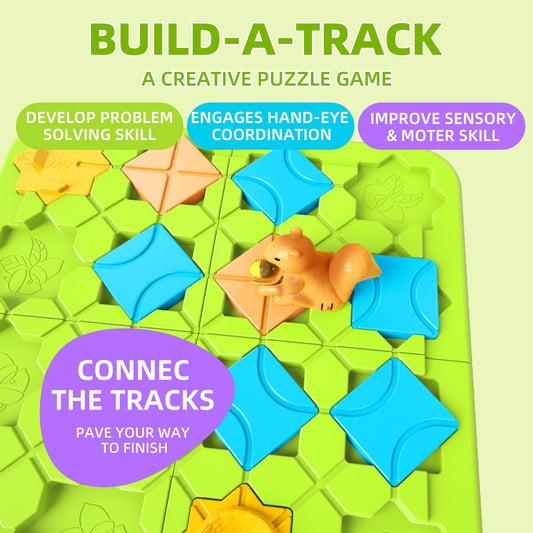 burgkidz squirrel car pine nut route highlights cause-and-effect learning