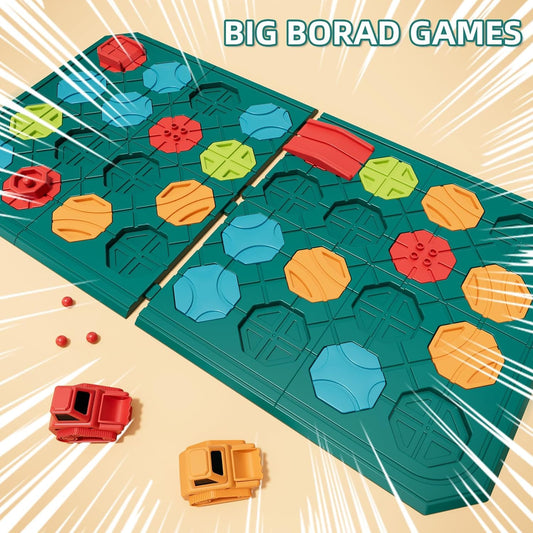 BurgKidz squirrel track car on board encourages sequence learning and focus.