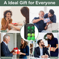 BUSOHA green silicone fidget balls suitable for daily mindful moments.