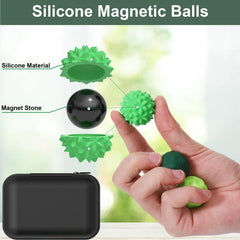 BUSOHA four-texture silicone surface offers varied tactile feedback during fidgeting.