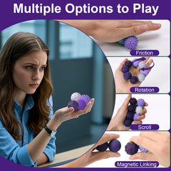 BUSOHA silicone fidget ball compact portable design for on-the-go calm.
