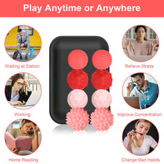 BUSOHA silicone fidget ball quiet use, discreet stress relief.