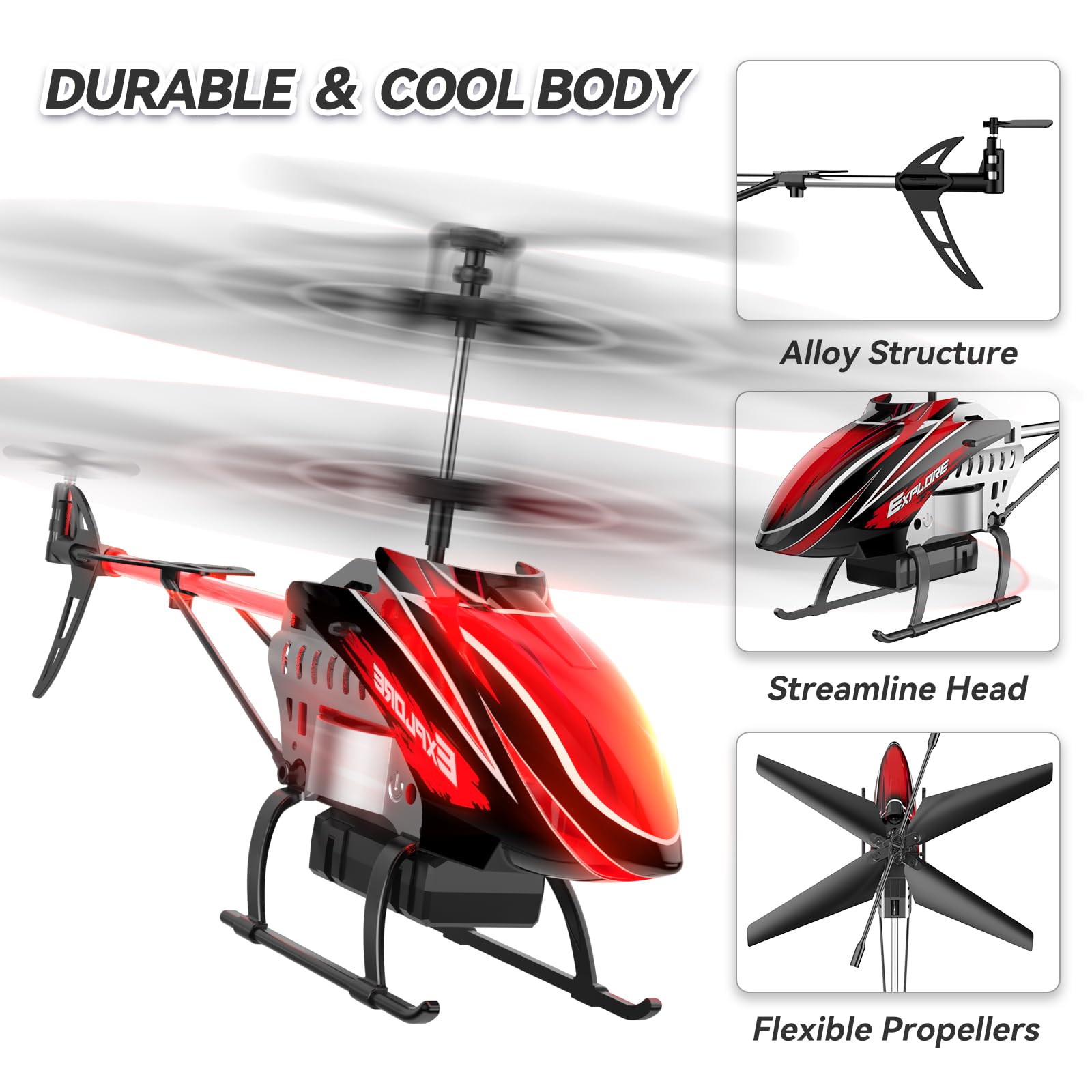 BUSSGO RC helicopter modular battery with safe charging design
