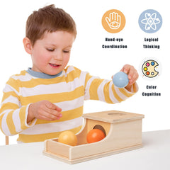 Busy Edition box closeup highlights quality woodwork and smooth edges.