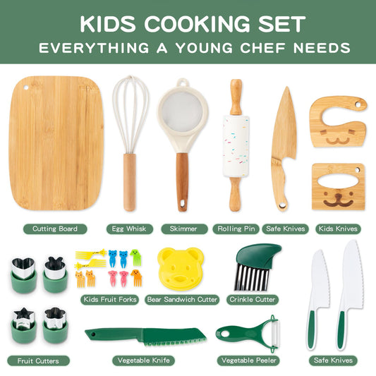 Busy Edition kids knife set—safe blades for beginner cooks.