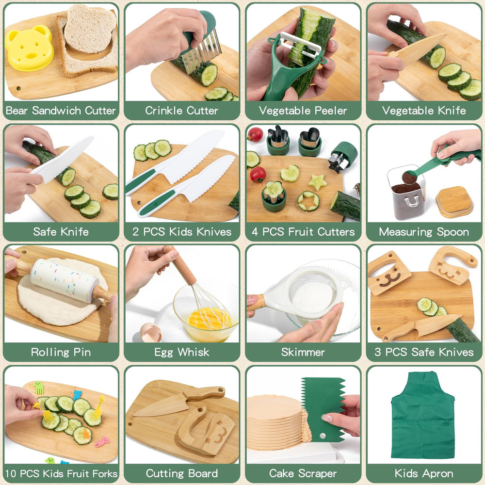 Busy Edition kids safe knife set bear sandwich cutter for playful lunches.