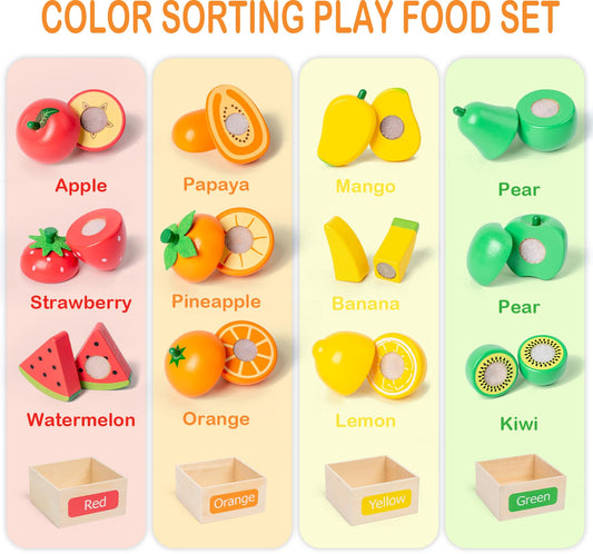 Busy Edition velcro fruit and veg pieces for realistic cutting and creative play