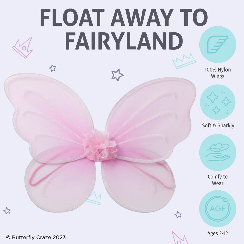 Butterfly Craze wings purple glitter elevate dress-up time and storytelling