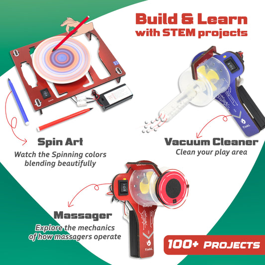 Butterfly EduFields 100+ STEM projects kit construction highlights hands-on learning