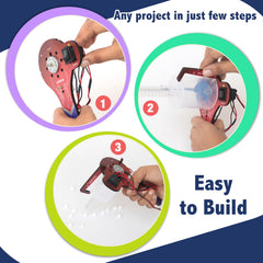Butterfly EduFields electronics circuit kit visualizes beginner circuits in action for learning.