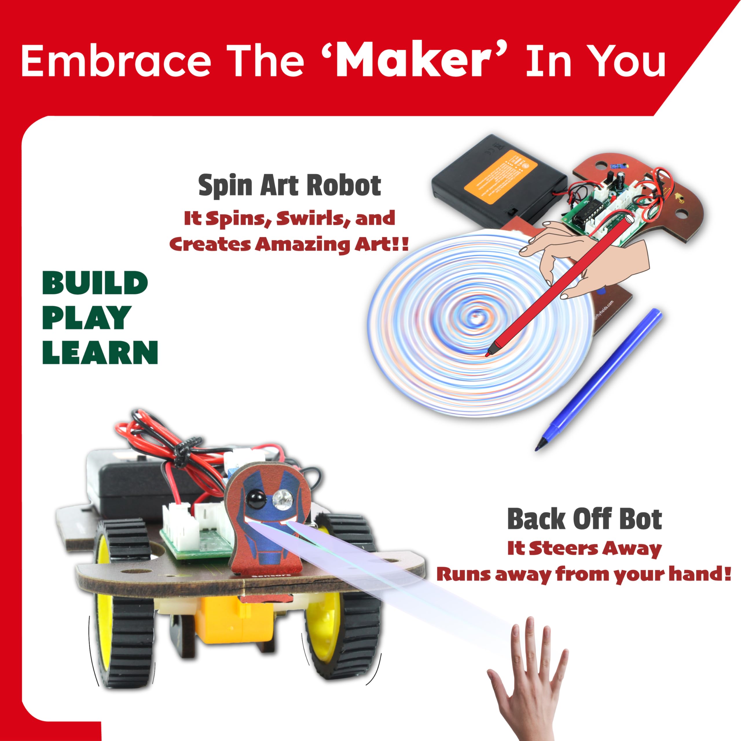 Butterfly EduFields robot car in action supports hands-on learning and problem solving.