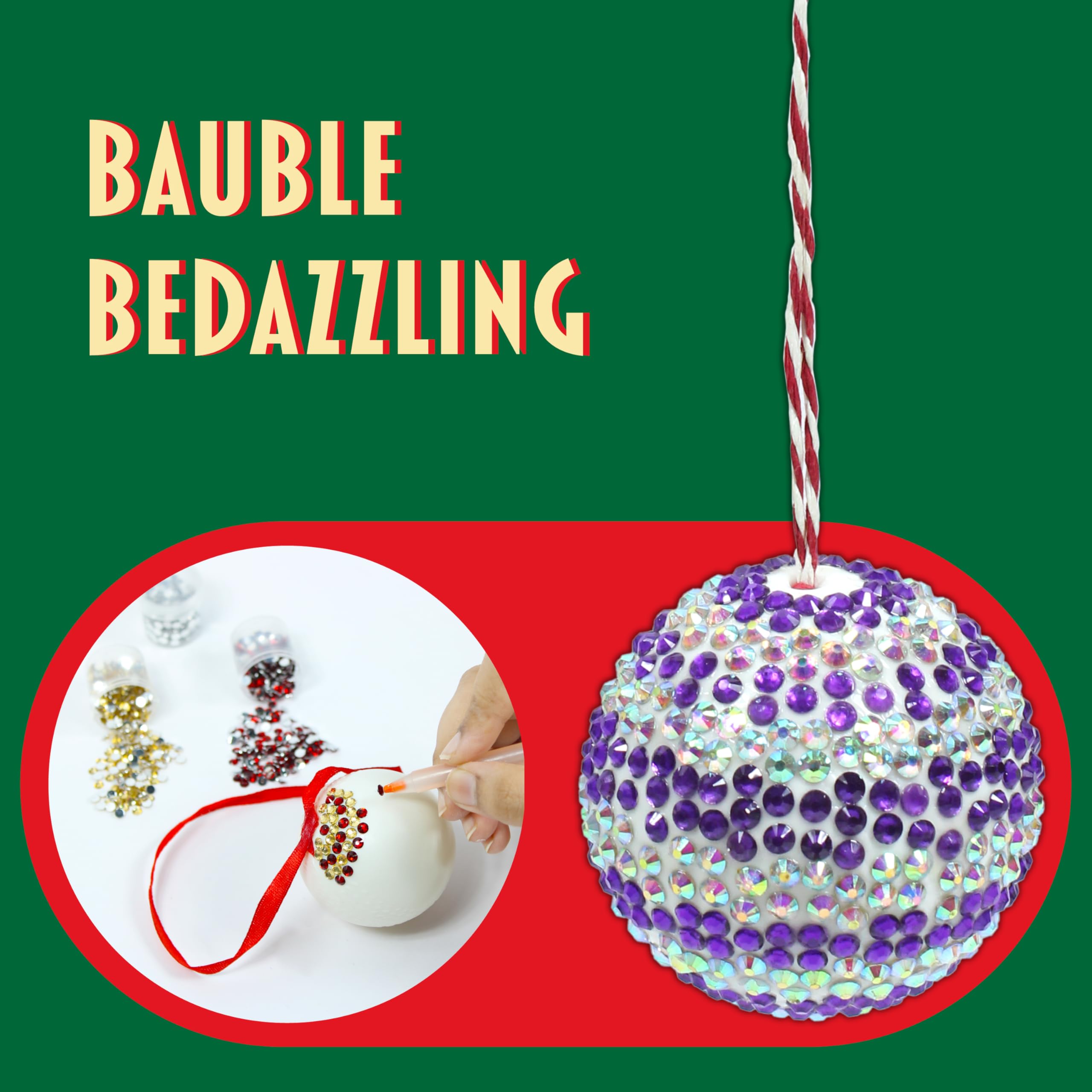 Butterfly EduFields Santa's Craft Shop glue and supplies neatly arranged, supports mess-minimized holiday crafting.
