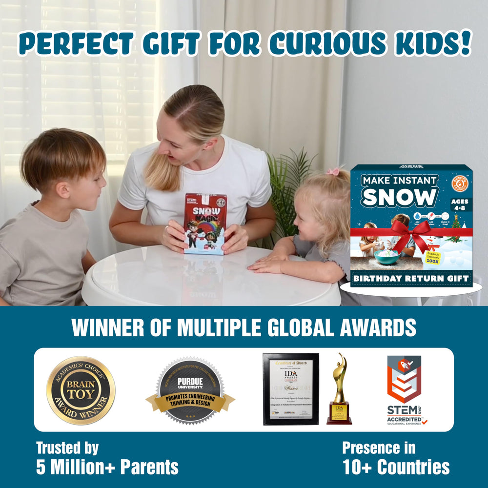 Butterfly EduFields Snow Magic reusable pack contents for eco-friendly fun.