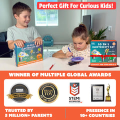 Butterfly EduFields STEM Kit 10-in-1 challenges keep kids engaged during quiet or busy sessions.
