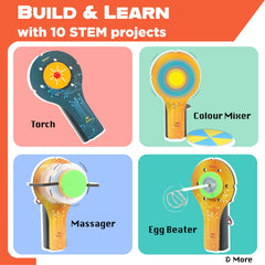 Butterfly EduFields STEM Kit motor wiring test invites problem-solving and curiosity.