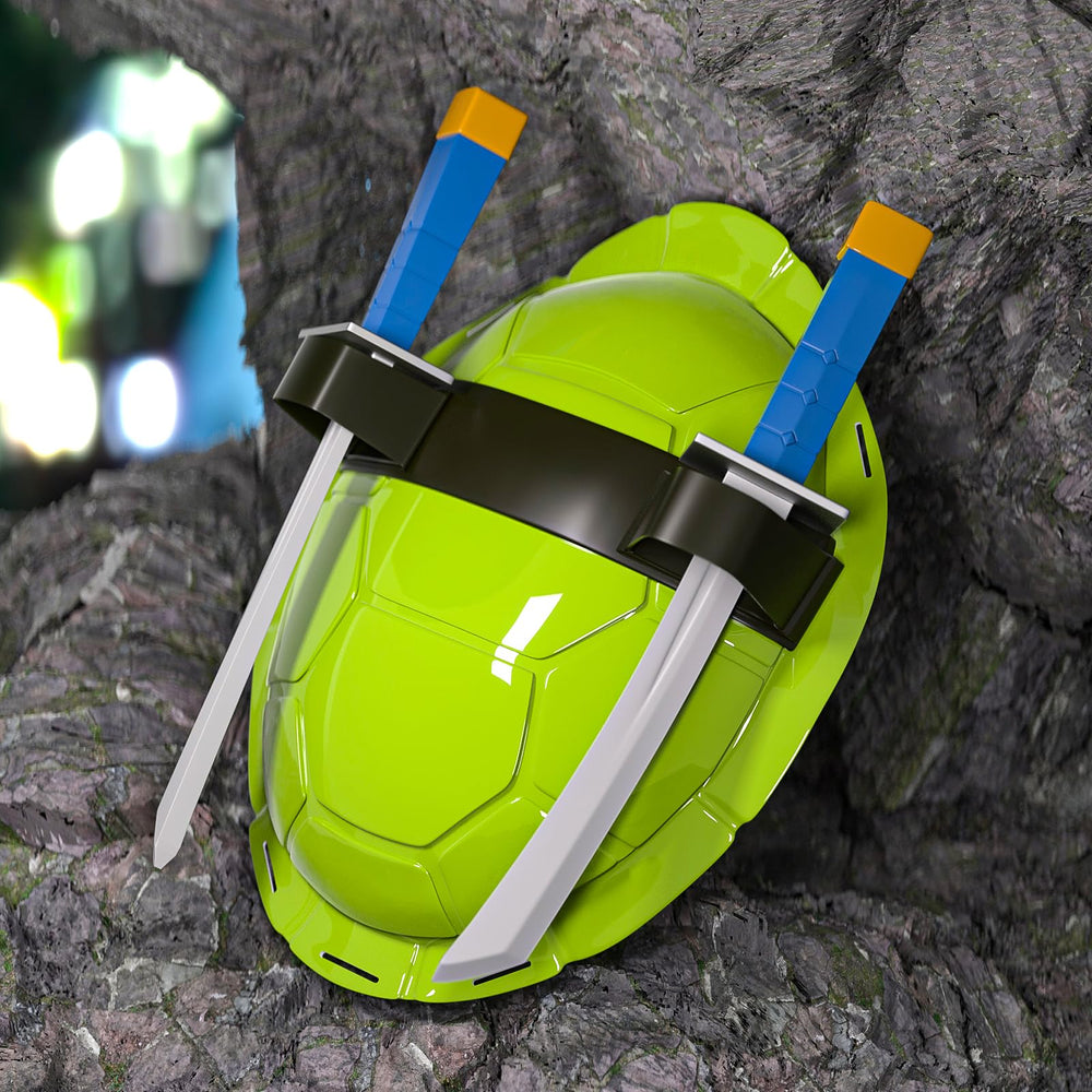 BUUFAN turtle shell costume eye mask closeup for immersive pretend play